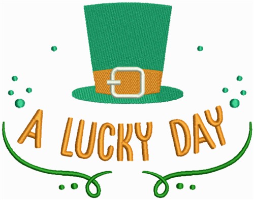 A Lucky Day Embroidery Design