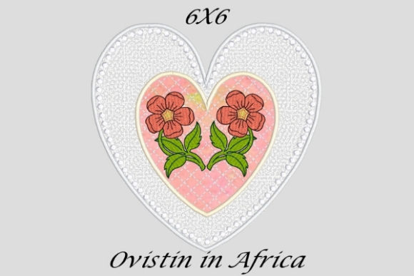 Gorgeous Applique Heart Coaster