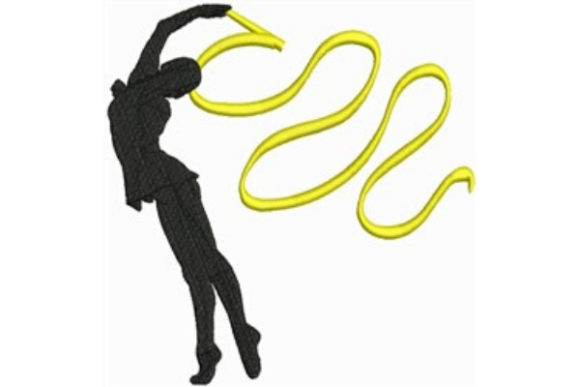 Rhythmic Gymnastics Silhouette