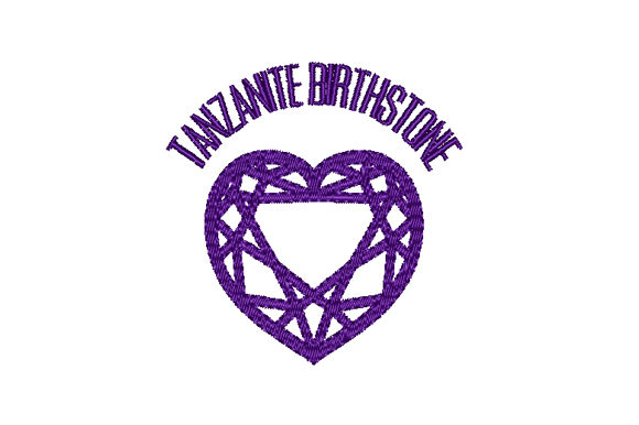 Tanzanite Birthstone Faceted Heart